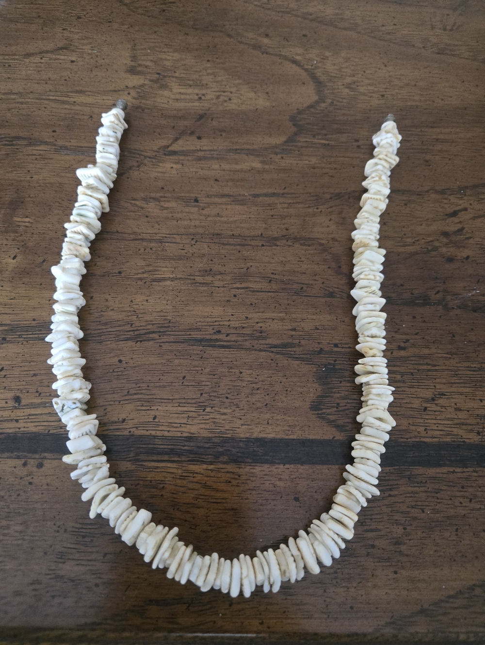 17 Inches White Shell Chip Necklace – Women Jewelry - Picture 2 of 2